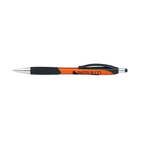 Metallic Pattern Grip Stylus Pen... from ASI 40480 Koozie Group / Norwood