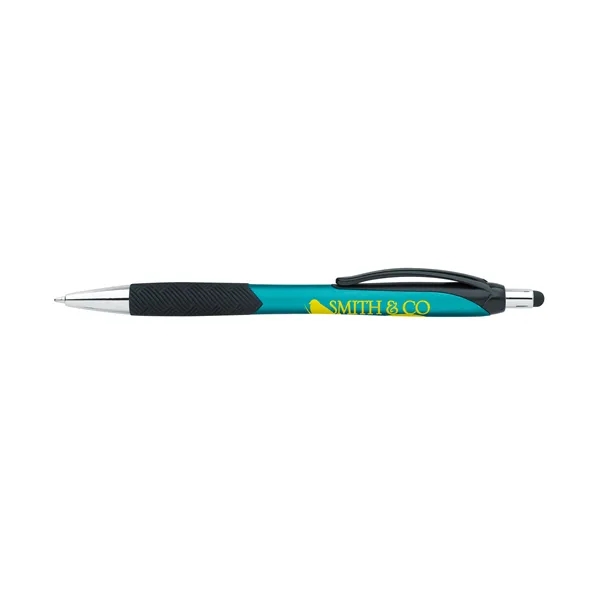 Metallic Pattern Grip Stylus Pen... from ASI 40480 Koozie Group / Norwood