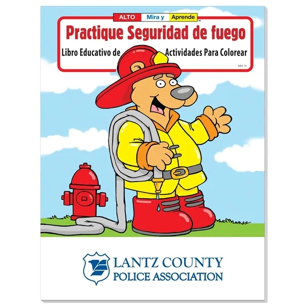 Coloring Book: Practice Fire Safety (Spanish)... from ASI 40480 Koozie Group