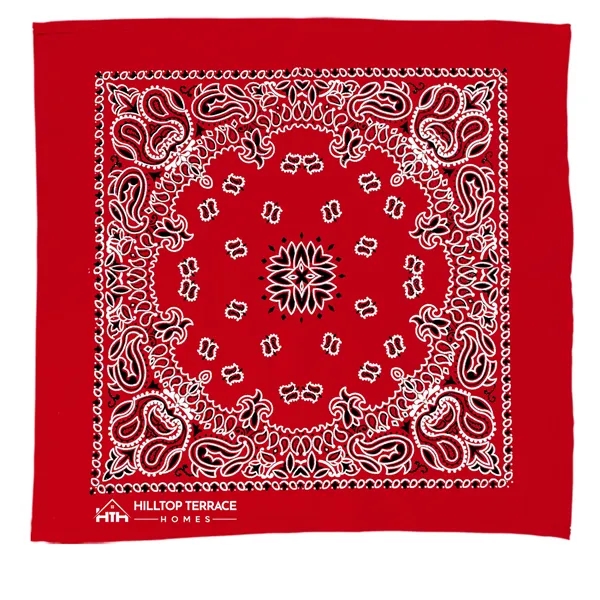 Garyline® 22" Bandana with Stock Paisley Pattern... from ASI 40480 Koozie Group