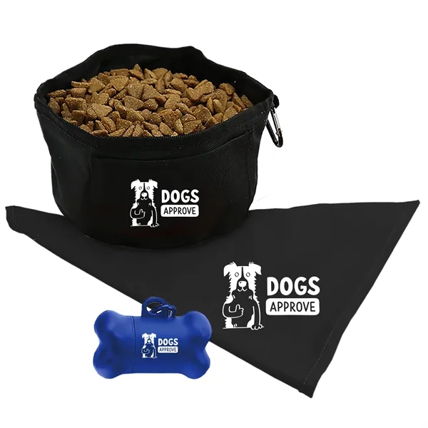 Doggie Bandana, Foldable bowl,  Pickup tote kit... from ASI 40480 Koozie Group