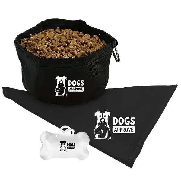 Doggie Bandana, Foldable bowl,  Pickup tote kit... from ASI 40480 Koozie Group