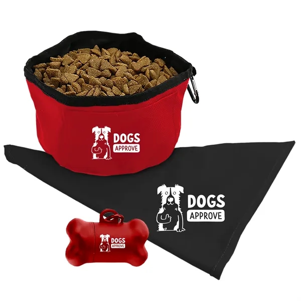 Doggie Bandana, Foldable bowl,  Pickup tote kit... from ASI 40480 Koozie Group