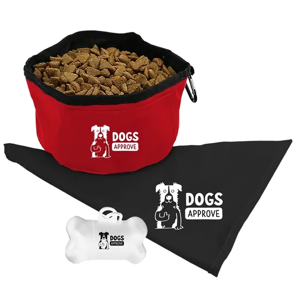 Doggie Bandana, Foldable bowl,  Pickup tote kit... from ASI 40480 Koozie Group