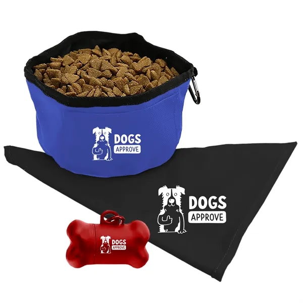 Doggie Bandana, Foldable bowl,  Pickup tote kit... from ASI 40480 Koozie Group