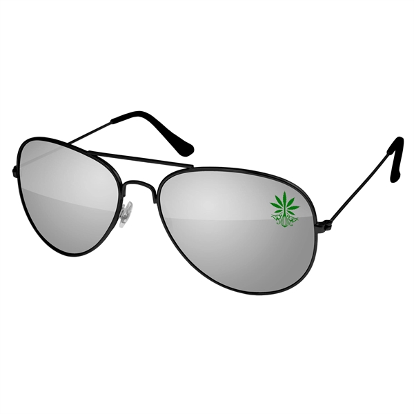 Quality metal Aviator sunglasses with mirror UV400 impact resistant PC lenses.... from ASI 57371 Eyevertising / Eyevertising®