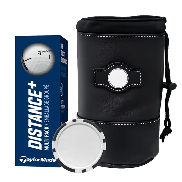 Golf kit with Taylormade Distance Plus golf balls, a poker chip... from ASI 38120 Ball Pro / Diversified Quality Kitchenware