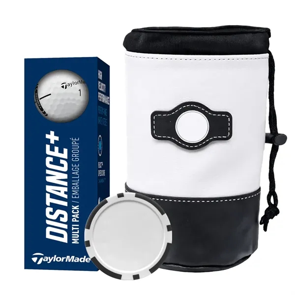 Golf kit with Taylormade Distance Plus golf balls, a poker chip... from ASI 38120 Ball Pro / Diversified Quality Kitchenware