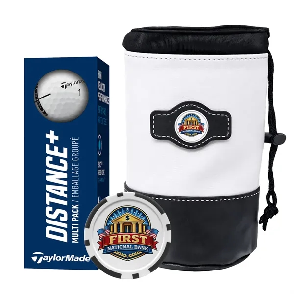 Golf kit with Taylormade Distance Plus golf balls, a poker chip... from ASI 38120 Ball Pro / Diversified Quality Kitchenware