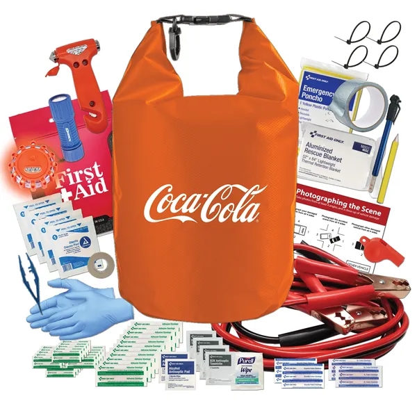 Auto kit with a 5-liter dry bag, clip handle, carabiner hook,... from ASI 84514 Safety Made