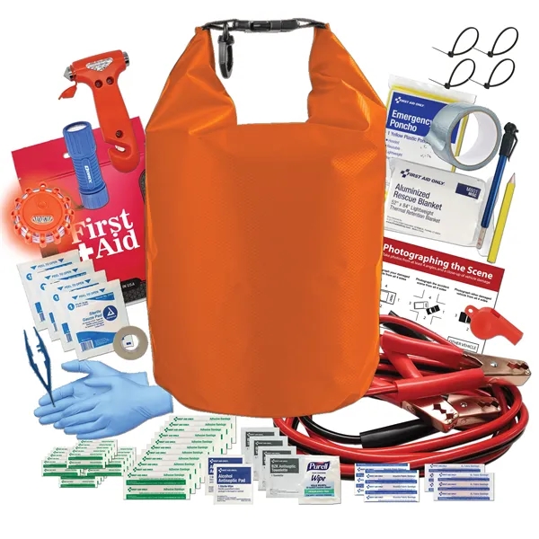 Auto kit with a 5-liter dry bag, clip handle, carabiner hook,... from ASI 84514 Safety Made