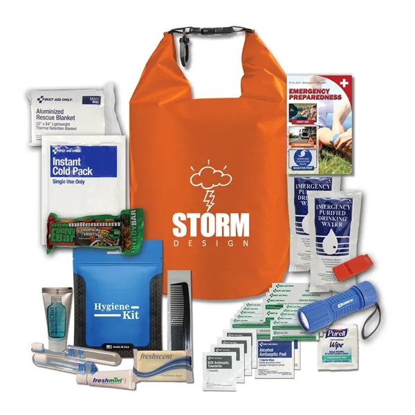 5-liter dry bag with a first aid kit, hygiene items, food,... from ASI 84514 Safety Made