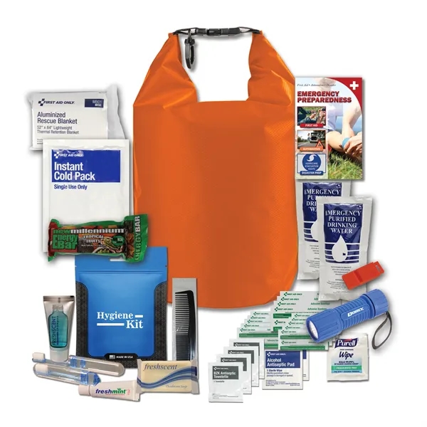 5-liter dry bag with a first aid kit, hygiene items, food,... from ASI 84514 Safety Made