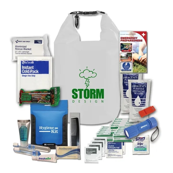 5-liter dry bag with a first aid kit, hygiene items, food,... from ASI 84514 Safety Made