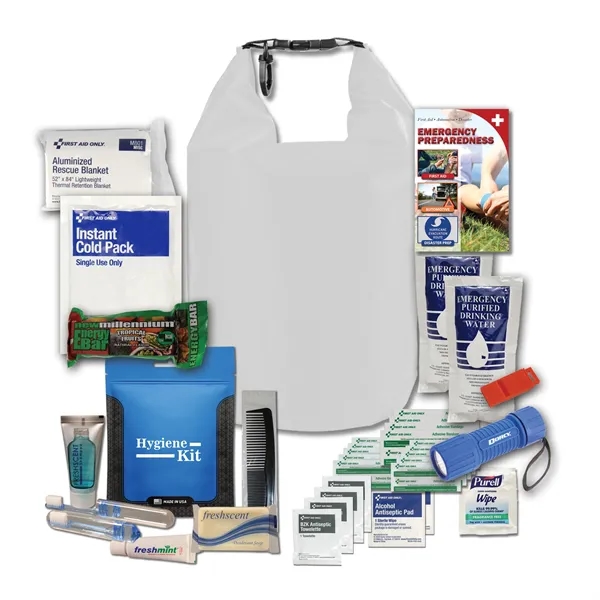 5-liter dry bag with a first aid kit, hygiene items, food,... from ASI 84514 Safety Made