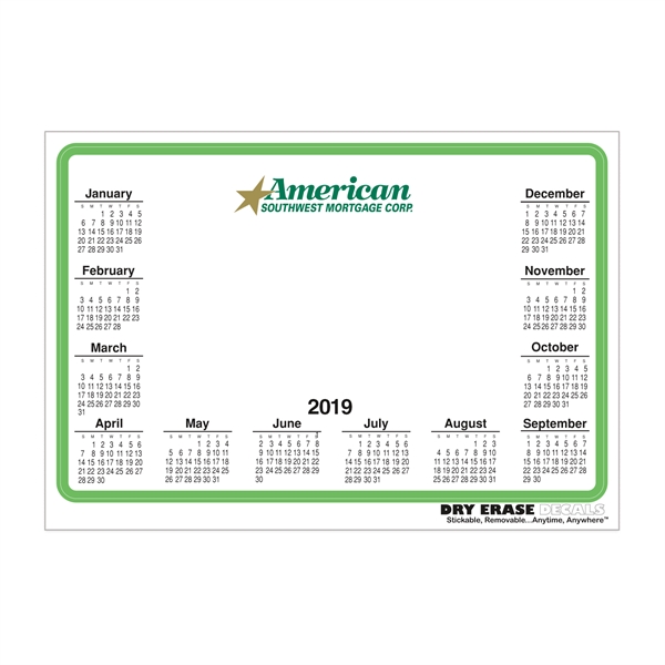 5 1/2" x 8 1/2" dry erase decals made of white... from ASI 56950 Gill Studios Inc / Gill-Line®