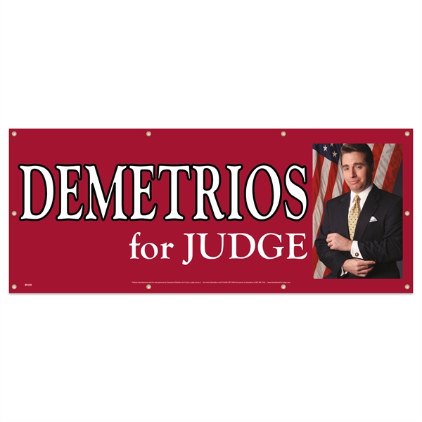 13 oz. vinyl banner for indoor or outdoor use; grommets included... from ASI 56950 Gill Studios Inc / Gill-Line®