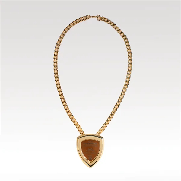 This plated faux gold chain is made of heavy-duty metal, with... from ASI 93986 Visions/Awardcraft