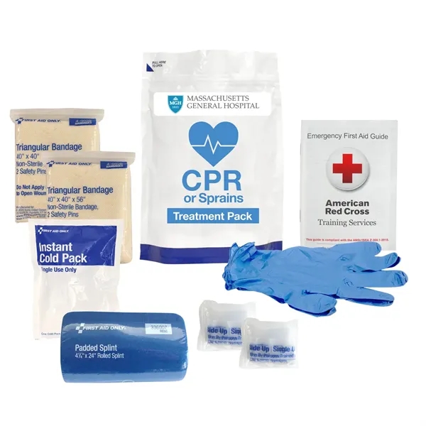 This CPR and sprain treatment pack is designed to help you... from ASI 84514 Safety Made