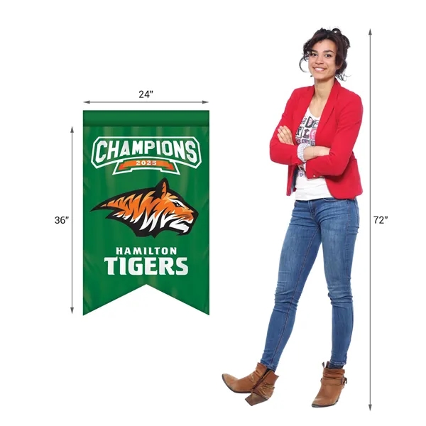 Full Color, Full Custom Sports Championship Banner Single Sided With Backliner... from ASI 80228 Quinn