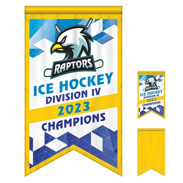Full Color, Full Custom Sports Championship Banner Single Sided With Backliner... from ASI 80228 Quinn