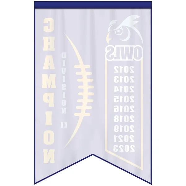 Full Color, Full Custom Sports Championship Banner Single Sided Dove Tail... from ASI 80228 Quinn
