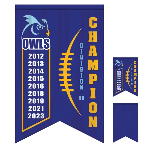 Full Color, Full Custom Sports Championship Banner Single Sided With Backliner... from ASI 80228 Quinn