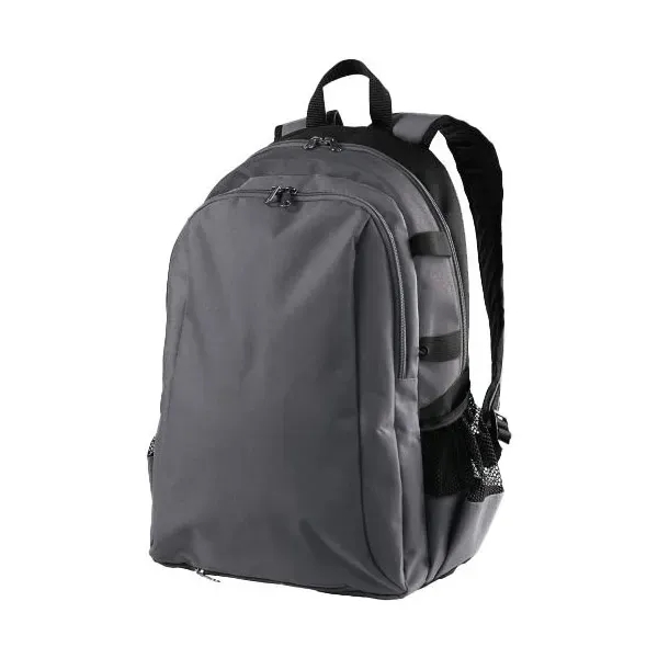 Oxford nylon drawstring bag with backpack-like shoulder straps and multiple pockets.... from ASI 37461 Augusta Sportswear