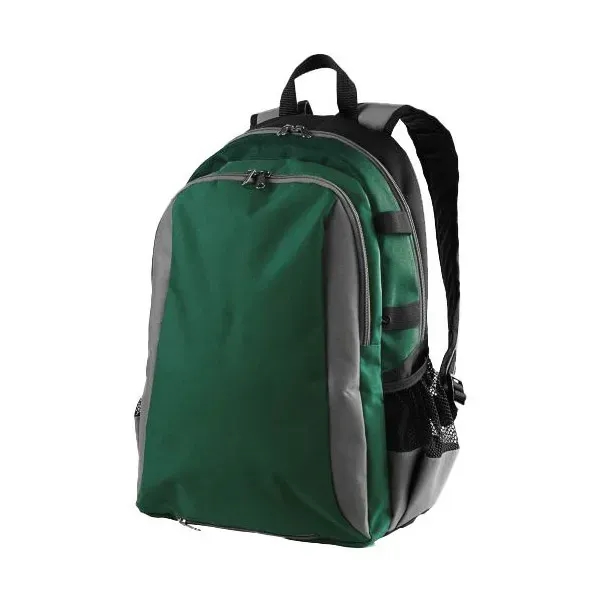 Oxford nylon drawstring bag with backpack-like shoulder straps and multiple pockets.... from ASI 37461 Augusta Sportswear