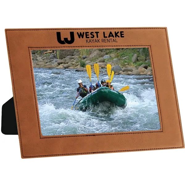 10 3/4" x 12 3/4" x 3/8" rawhide leatherette photo frame... from ASI 74601 Calico