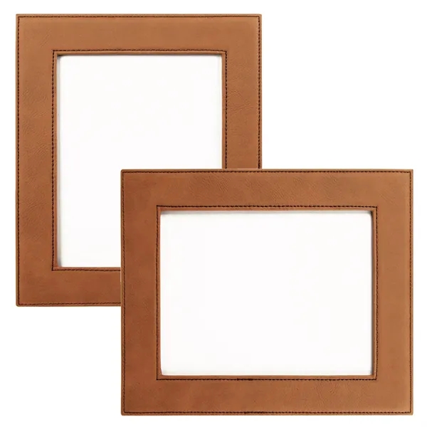 10 3/4" x 12 3/4" x 3/8" rawhide leatherette photo frame... from ASI 74601 Calico
