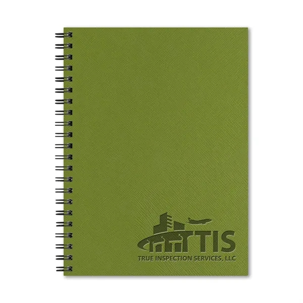 8" x 11" apple pulp journal with an eco-peel cover, black... from ASI 68507 The Magnet Group