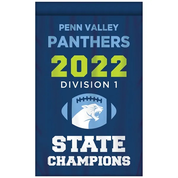 Full Color, Full Custom Sports Championship Banner Single Sided With Backliner... from ASI 80228 Quinn