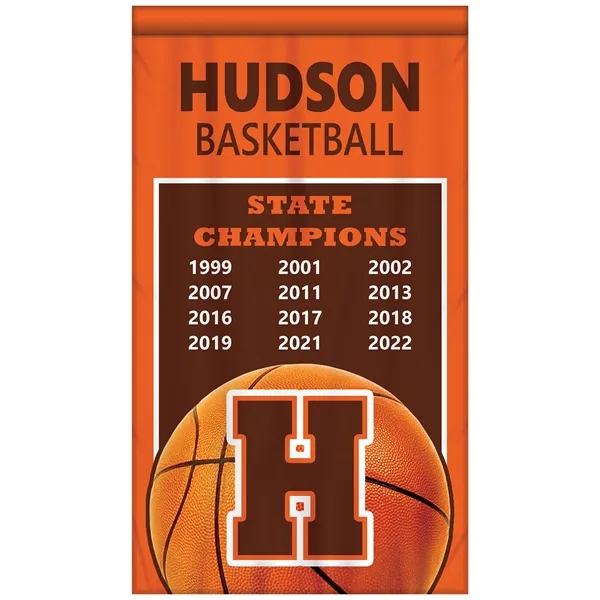 Full Color, Full Custom Sports Championship Banner Double Sided Straight Cut... from ASI 80228 Quinn