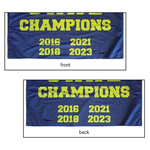 Full Color, Full Custom Sports Championship Banner Double Sided Straight Cut... from ASI 80228 Quinn