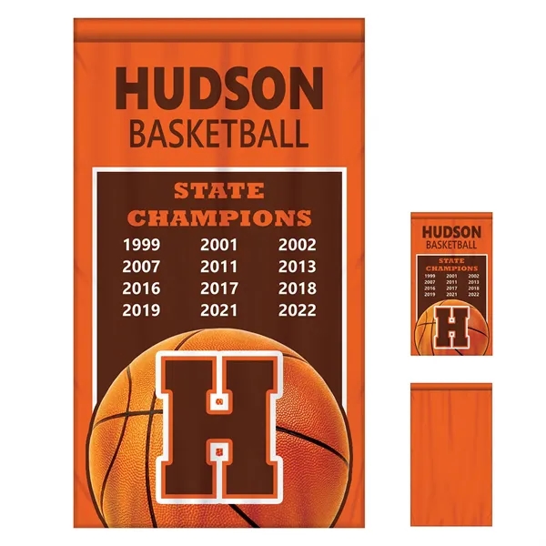 Full Color, Full Custom Sports Championship Banner Single Sided With Backliner... from ASI 80228 Quinn