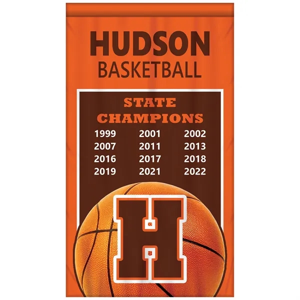 Full Color, Full Custom Sports Championship Banner Single Sided With Backliner... from ASI 80228 Quinn