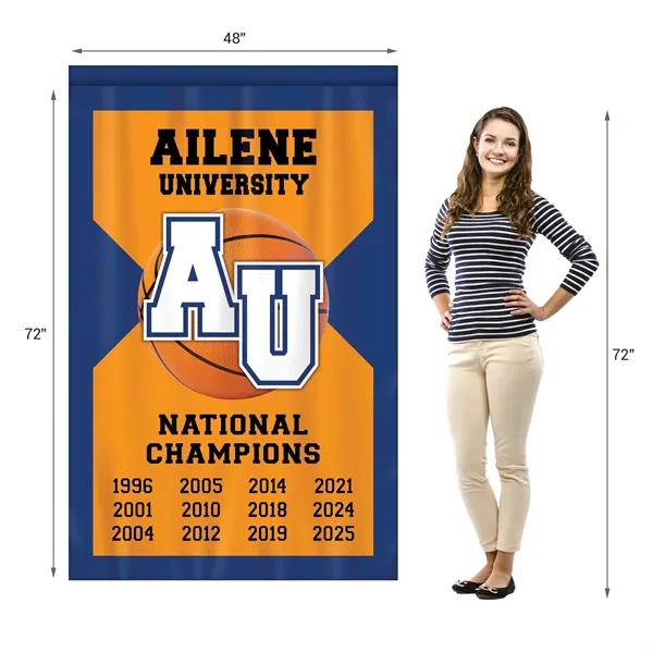 Full Color, Full Custom Sports Championship Banner Single Sided Straight Cut... from ASI 80228 Quinn