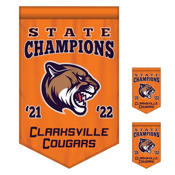 Full Color, Full Custom Sports Championship Banner Double Sided V-Cut... from ASI 80228 Quinn