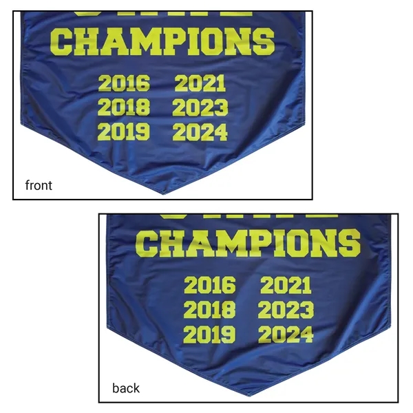 Full Color, Full Custom Sports Championship Banner Double Sided V-Cut... from ASI 80228 Quinn