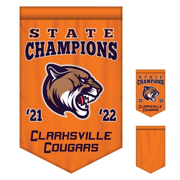Full Color, Full Custom Sports Championship Banner Single Sided With Backliner... from ASI 80228 Quinn