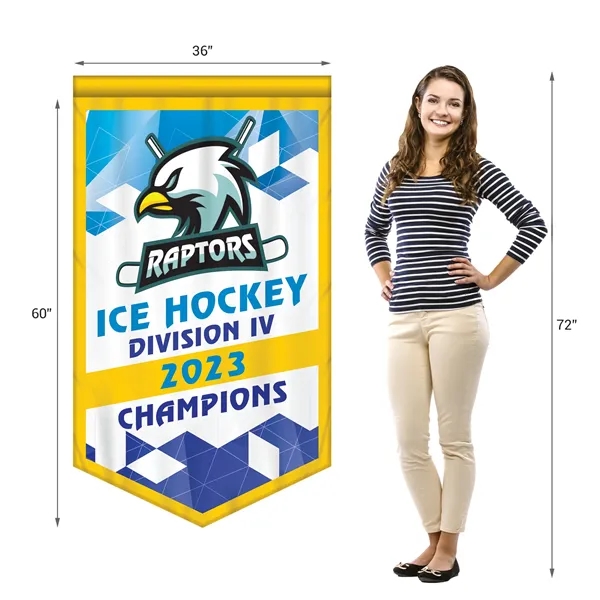 Full Color, Full Custom Sports Championship Banner Single Sided With Backliner... from ASI 80228 Quinn