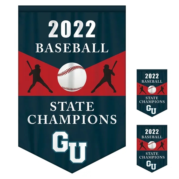 Full Color, Full Custom Sports Championship Banner Double Sided V-Cut... from ASI 80228 Quinn