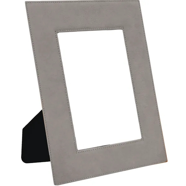 7 3/4" x 9 3/4" x 3/8" gray leatherette photo frame... from ASI 74601 Calico