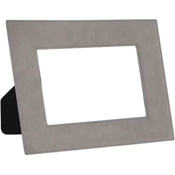 7 3/4" x 9 3/4" x 3/8" gray leatherette photo frame... from ASI 74601 Calico