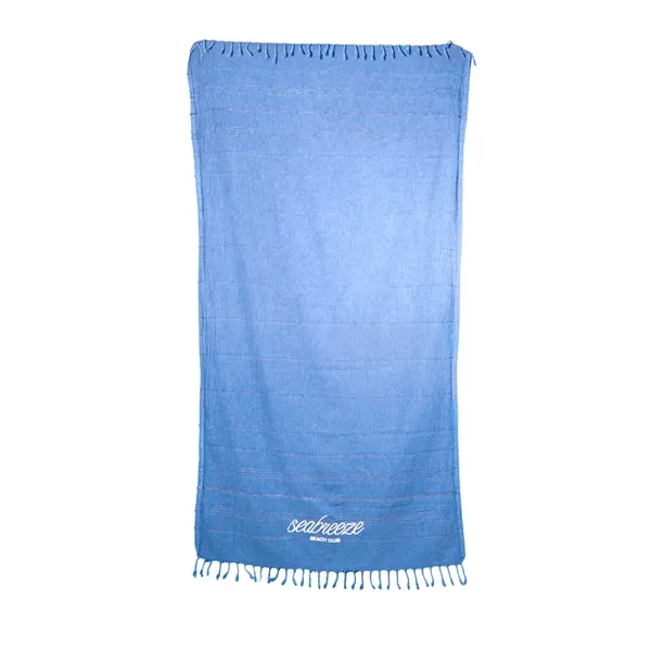 34x67 7.8 lb./doz. 100% Turkish Cotton peshtemal towel with fringes.... from ASI 79750 Pro Towels