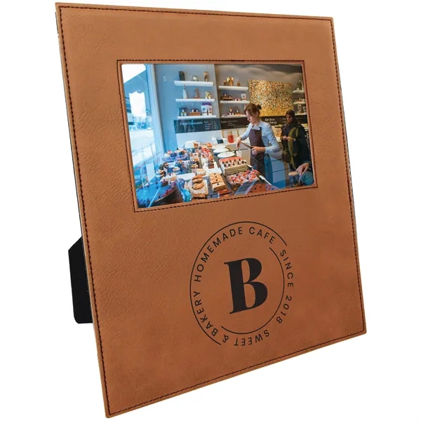 8 1/8" x 9 1/4" x 1/4" PU leatherette photo frame... from ASI 74601 Calico
