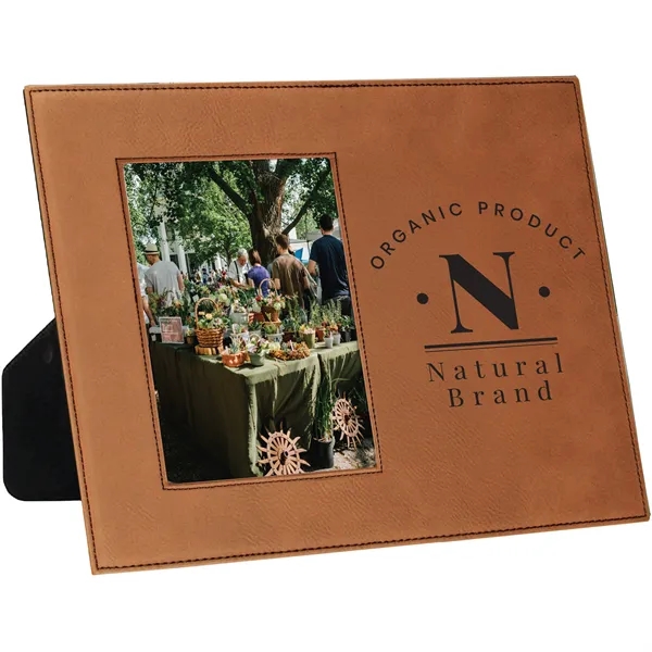8 1/8" x 9 1/4" x 1/4" PU leatherette photo frame... from ASI 74601 Calico