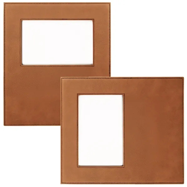 8 1/8" x 9 1/4" x 1/4" PU leatherette photo frame... from ASI 74601 Calico