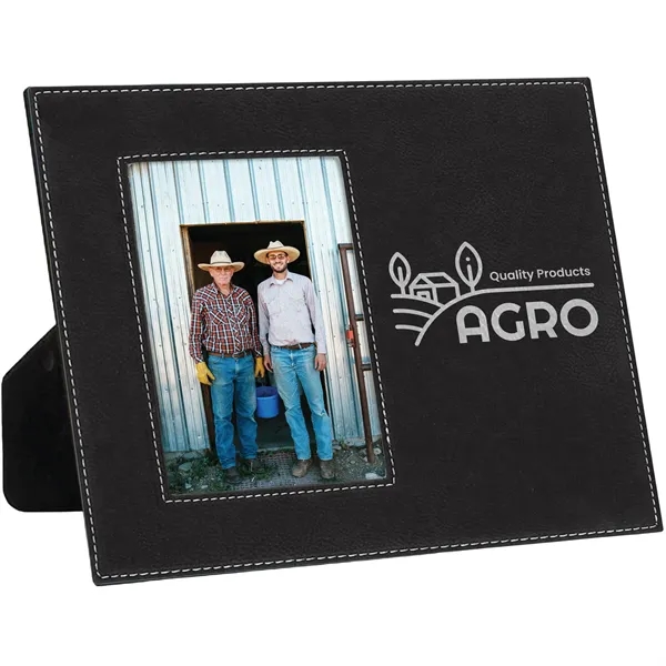 8 1/8" x 9 1/4" x 1/4" PU leatherette photo frame... from ASI 74601 Calico
